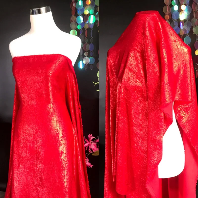 Acquisto minimo: 100 metri morbido tessuto speciale abbronzante metallizzato abbronzante flash vestito performance wear moda