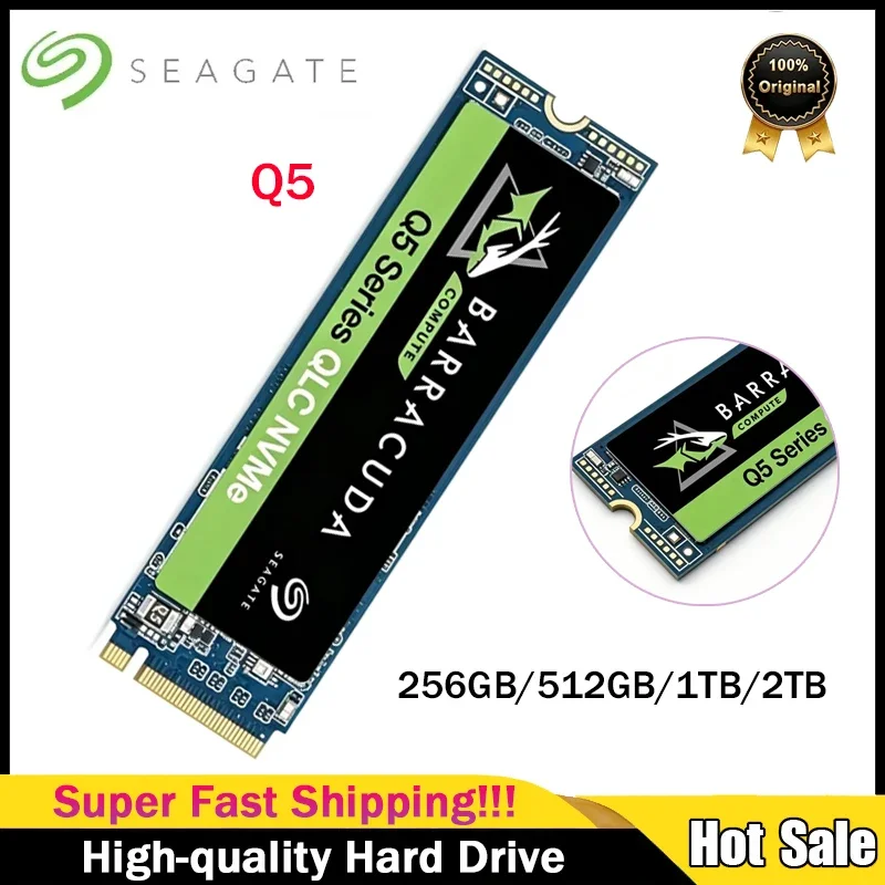 SSD Interno Seagate BarraCuda Q5 M.2 NVMe PCIe 3.0 x4 QLC para Upgrade de Armazenamento em Laptops e Desktops