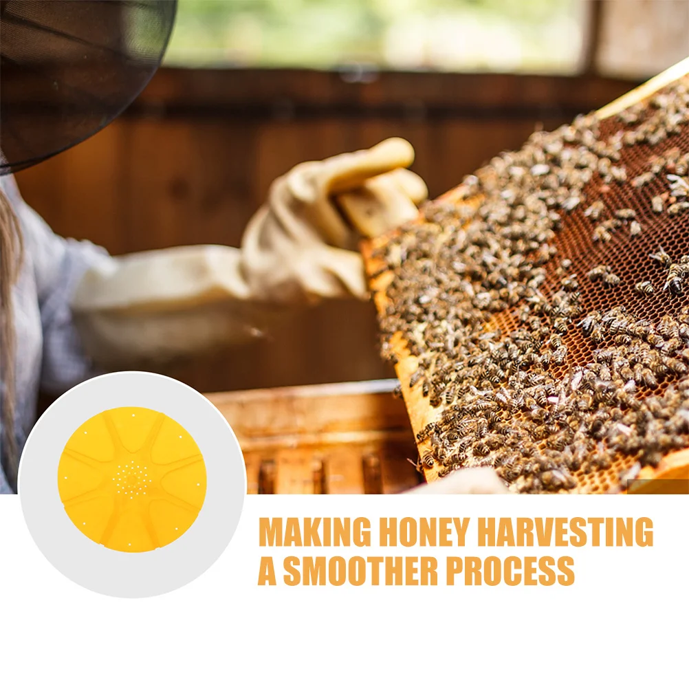 

2Pcs Plastic Beehive Door Plate Beekeeping Tool Round Escape Disc Hive Entrance Anti Escape Supplies Beekeeping Tools