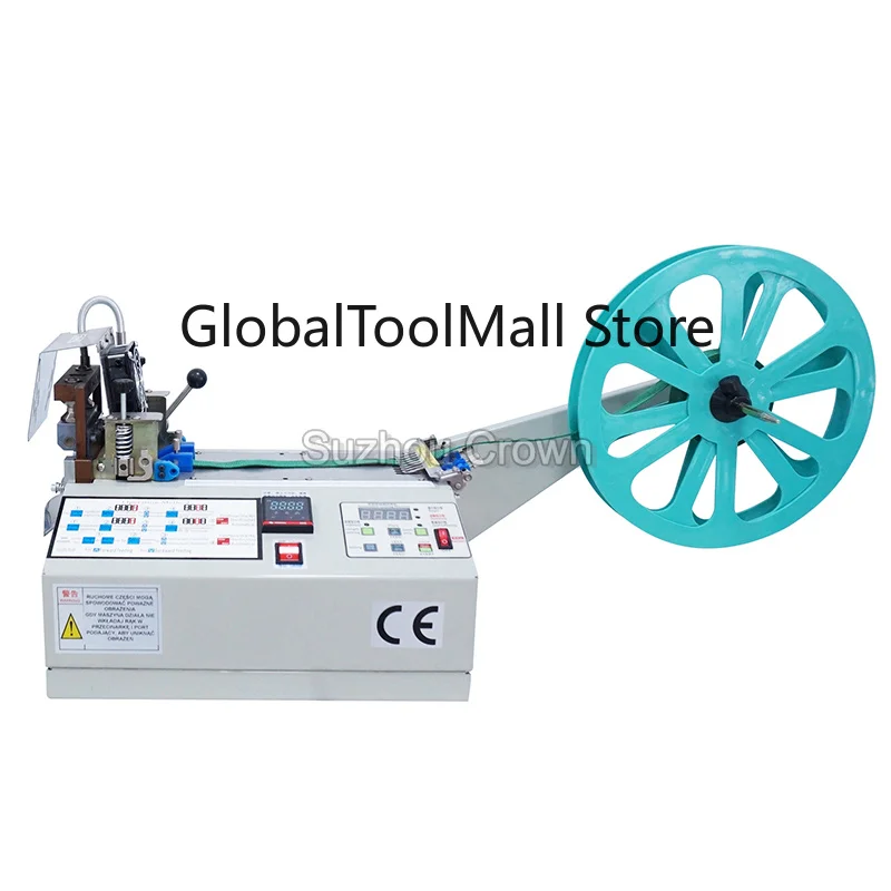 WL-102  Functional Computer Automatic Hot Cold Knife Nylon Webbing Tape Woven Label Ribbon Elastic Multi-cutter Cutting Machine