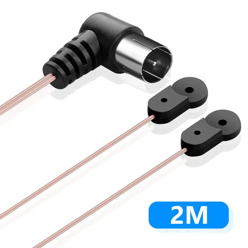 2m FM Radio Antenna Transmitting 75 Ohm F Type Male Plug For Home Radio Stereo Signal Receiver Adapter
