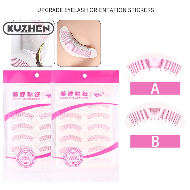 Upgraded 70 Pairs Eyelash Mapping Stickers Under Eye Positioning Tips Sticker For Lashes Extension Practice Eye Pads Paper Patch