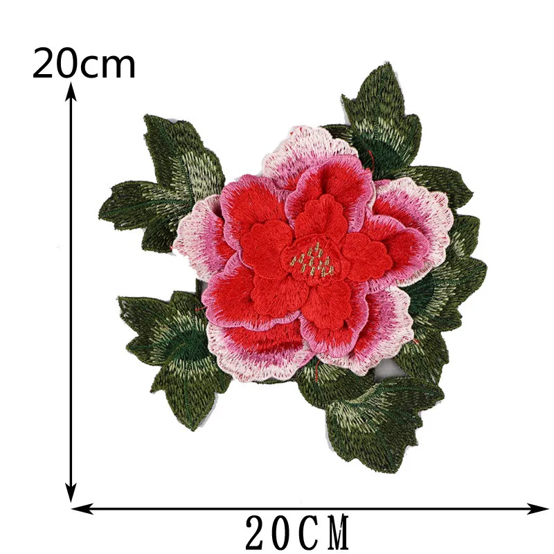 3D fiori Appliques Patch tessuto panno cucito Patchwork fai da te Craft Girls Dress Decoration