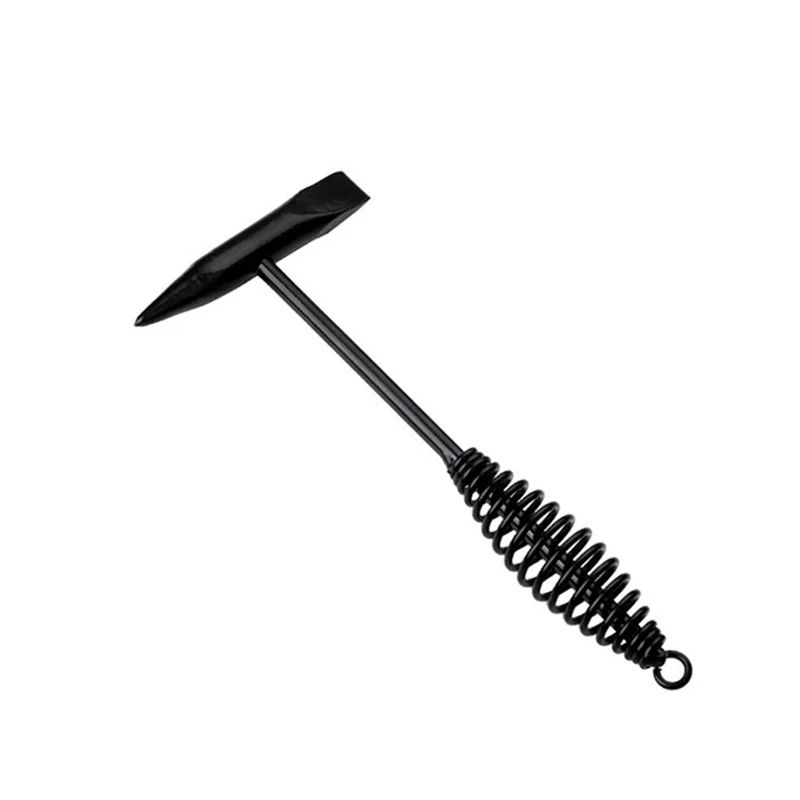 

1 Piece Welder's Slag Hammer Spring Hammer Electric Welding Hammer Black Carbon Steel Is Used To Remove Arc Welding Slag-A02G