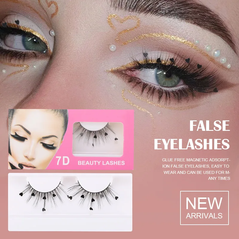 Faux Nertsen Wimpers Met Vlinder Makeup Tools 3D Volledige Strip Gekleurde Strip Make-Up Charmante Valse Wimpers Lichtgevende Lash Voor party