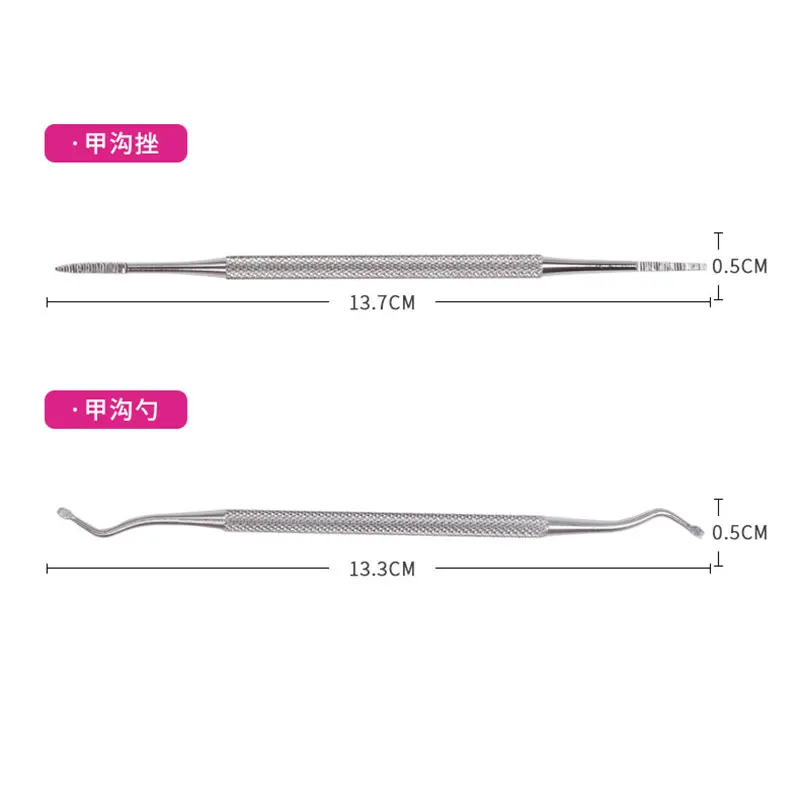 Alat Pembersih Kaki Kait Perawatan Kuku Pedikur Podiatri Paronychia Podiatri Kuku Pengangkat Kuku Ujung Ganda Profesional
