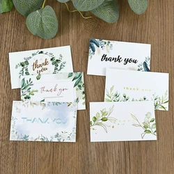 50pcs Thank You Greeting Gift Card for Wedding Party Birthday Decoration Invitation Card Small Business Supplies 9x5.4cm