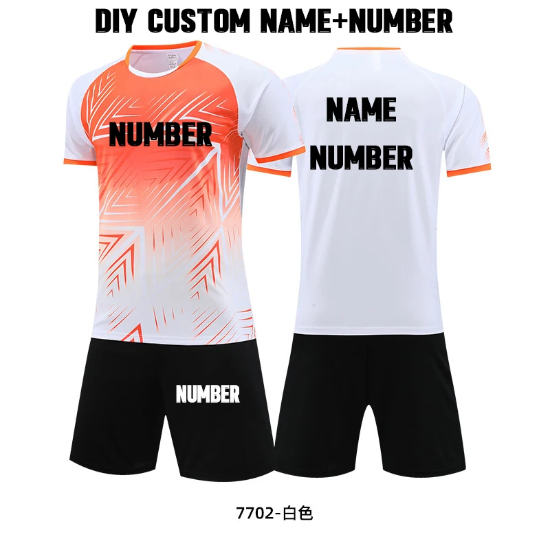 

2023 Kids Football Shirt Uniforms Boys Girl Soccer Jerseys Custom Men Soccer Jersey Set Sportswear T-shirt Sport Running Suit