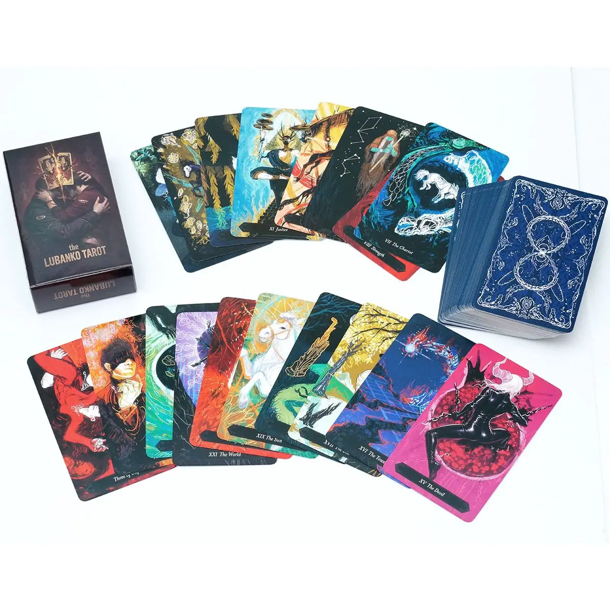 Le jeu de tarot Lubanko – Ensemble de tarot mythique et sensuel de 80 cartes pour la divination moderne et la découverte de soi