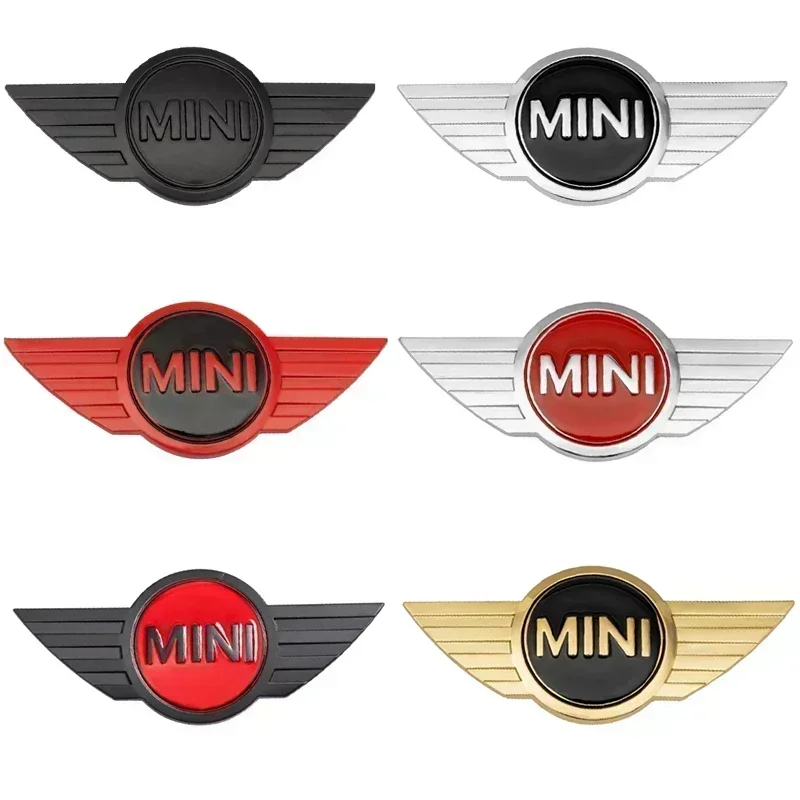 Metal Car Body Sticker Logo Rear Emblem Decal Accessories For Mini Cooper Countryman Clubman JCW F55 F56 R55 R56 R60 F60 Badge