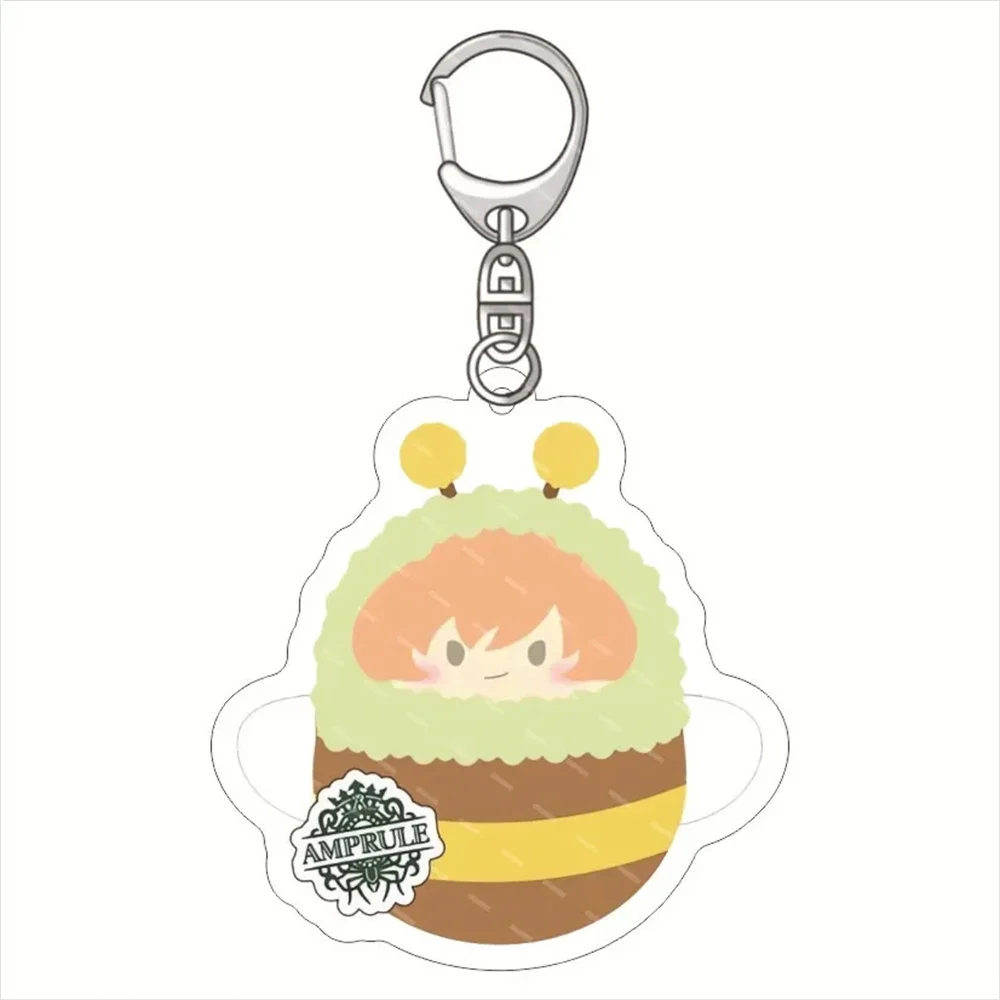 

ccc Anime Paradox Live 6cm Stand Keychain Figures Sugasano Aren Yon H-ajun Model Key Ring Pendant Ornament Anne Acrylic Toy