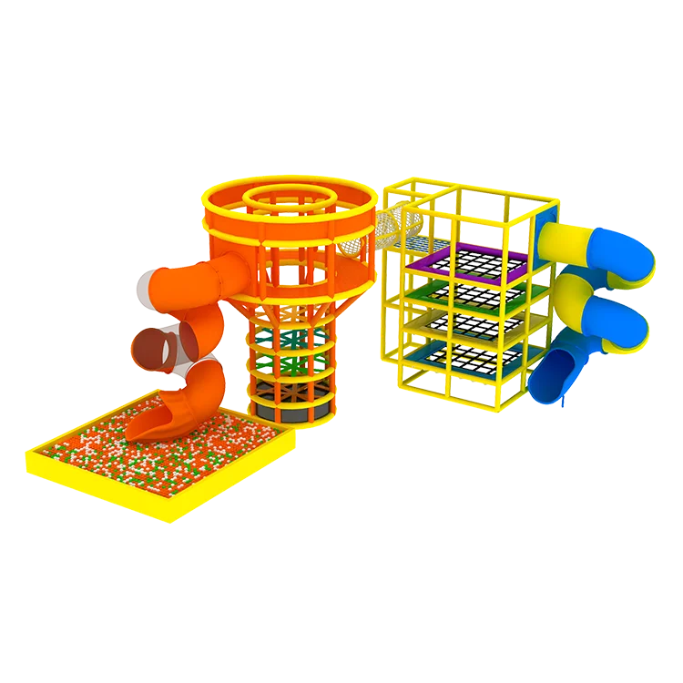 Factory supplier standard indoor long tunnel plastic slides for children