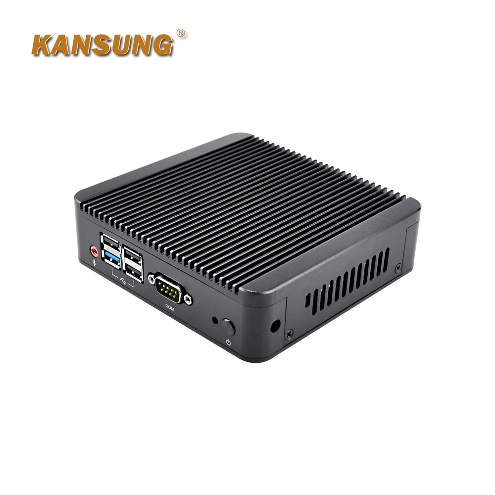 Kansung-procesador Quad Core J1900 DDR3L, hasta 8G, 12V, 3A, diseño sin ventilador, Mini PC