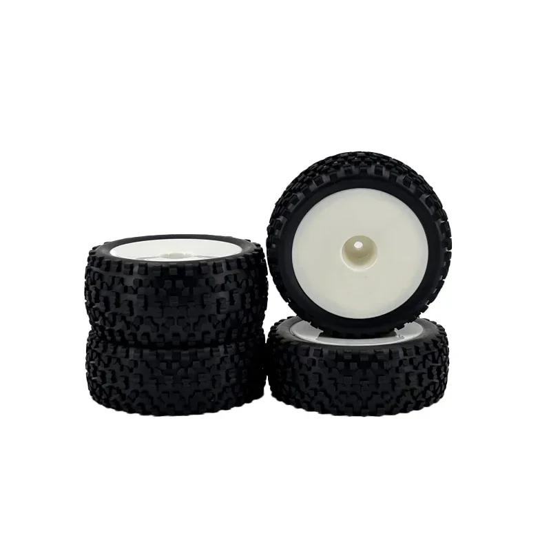 1/12 1/14 1/16 하이퍼 웨일리 MJX HSP 및 쿠치유에 적합한 좁은 앞면과 넓은 뒷면의 85mm 개조 타이어 4개