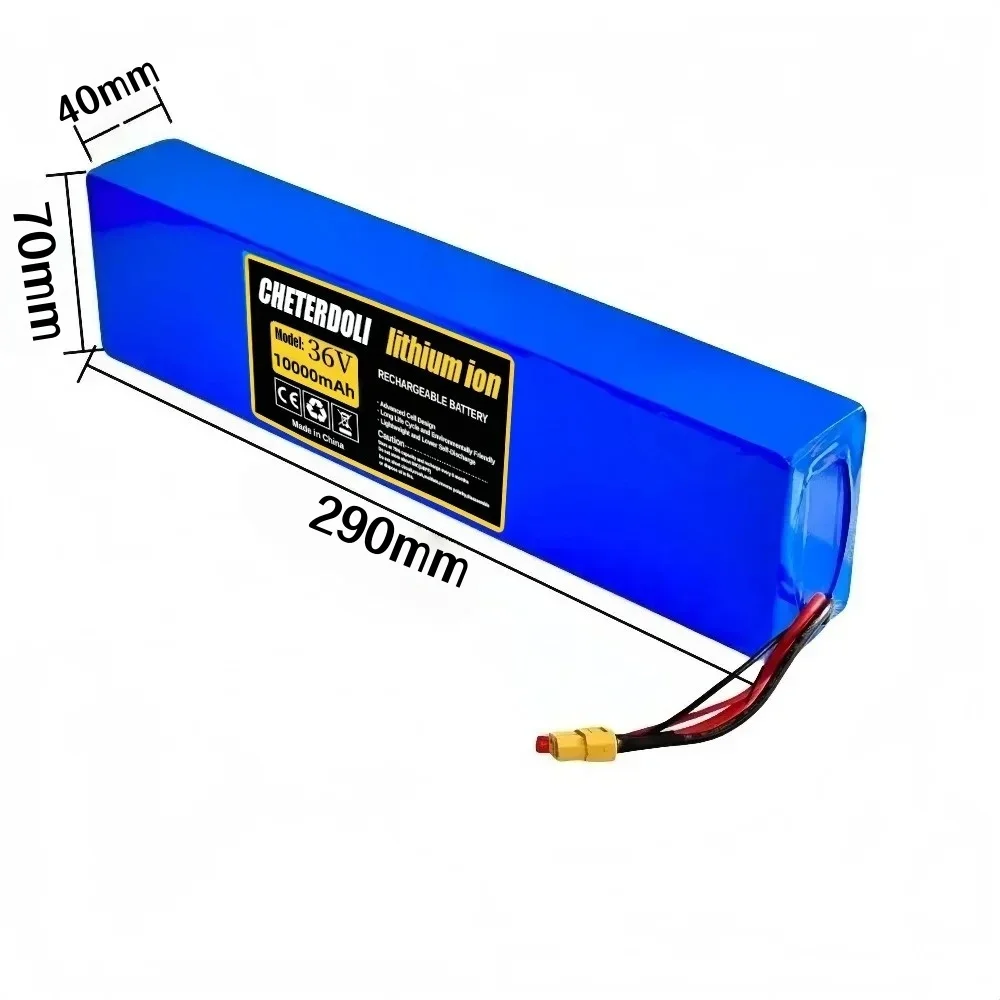 10S3P 18650 Lithium-Ion Battery Pack 36V 10000mAh, for AOVO AOVOPRO M365PRO Kugoo S1 Jintech Electric Scooter Lithium Battery.