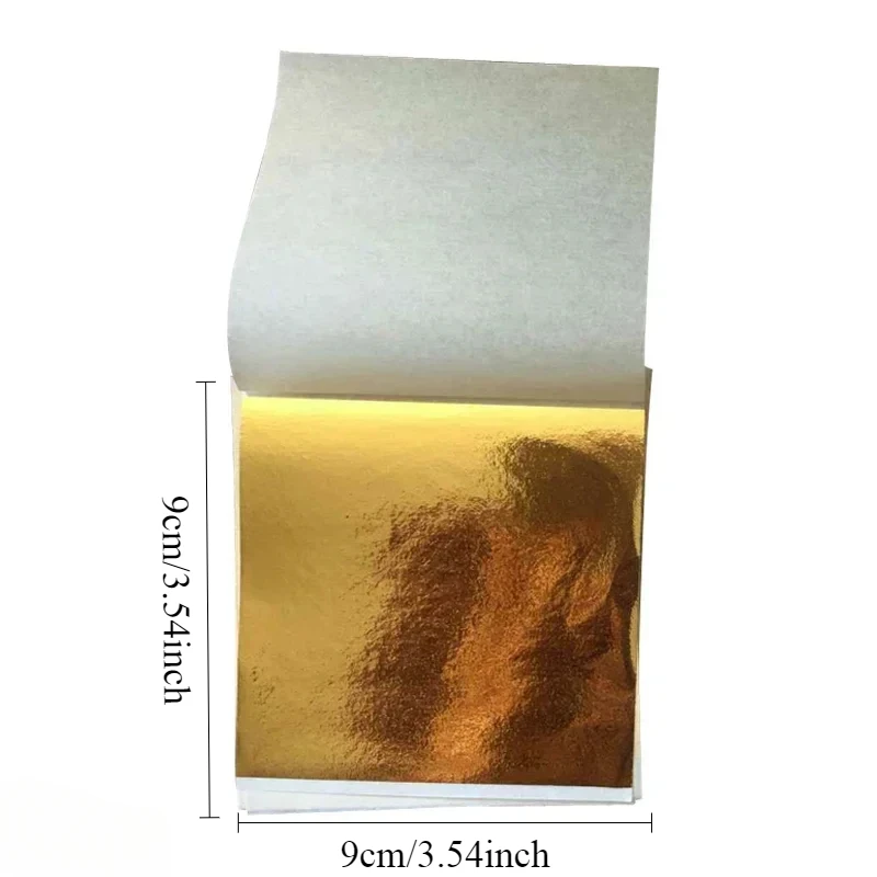 500 Sheets Imitation Gold Silv - Nail Art Gold ulasan dan harga