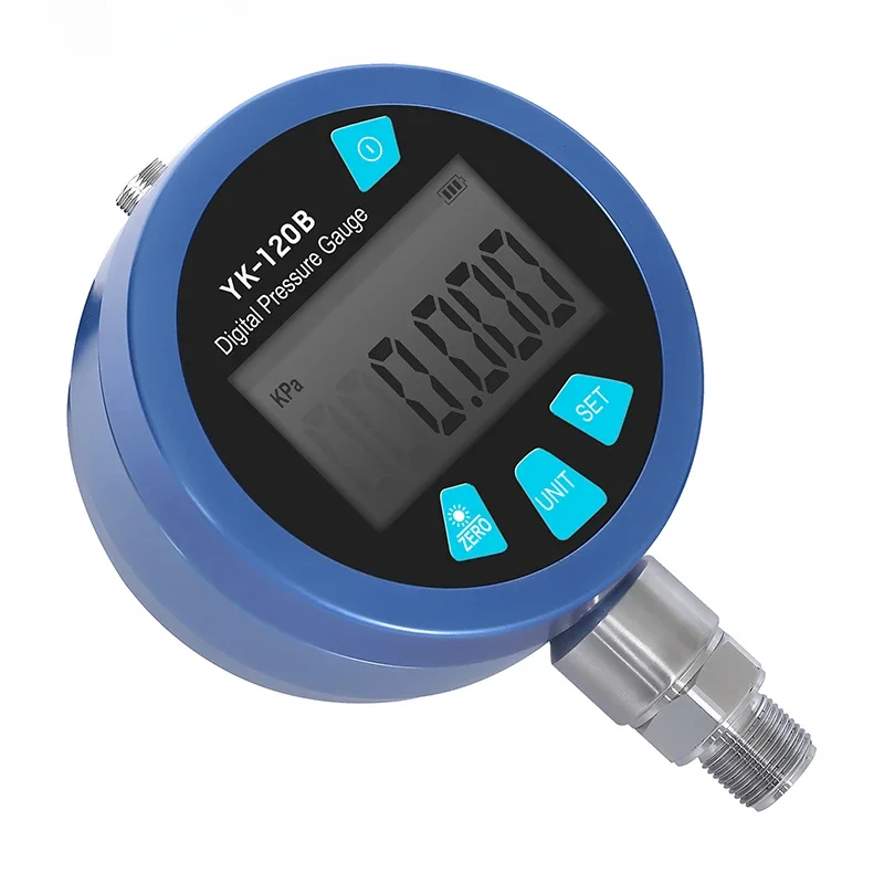 Digital manometer with pressure resolution adjustment Digital pressure meter