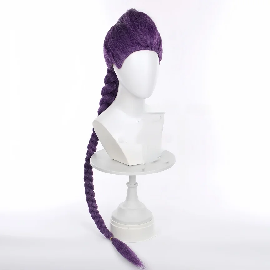 K-Pop: Demon Hunters Rumi-pelucas de Cosplay, pelo sintético morado, peluca de actuación para fiesta de Halloween, accesorio de juego de rol de película para mujer