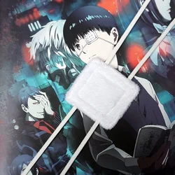 Anime Ghoul Kaneki Ken przebranie na karnawał maska regulowana przepaska na oko jednookie akcesoria rekwizyty