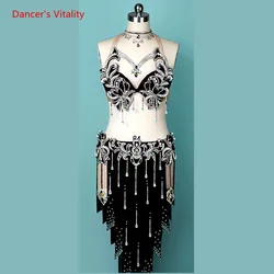 Belly Dance Inspired Performance Clothes 2022 New Tassel Short Skirt Race Costumes Customization Adult Children Oriental Outfit