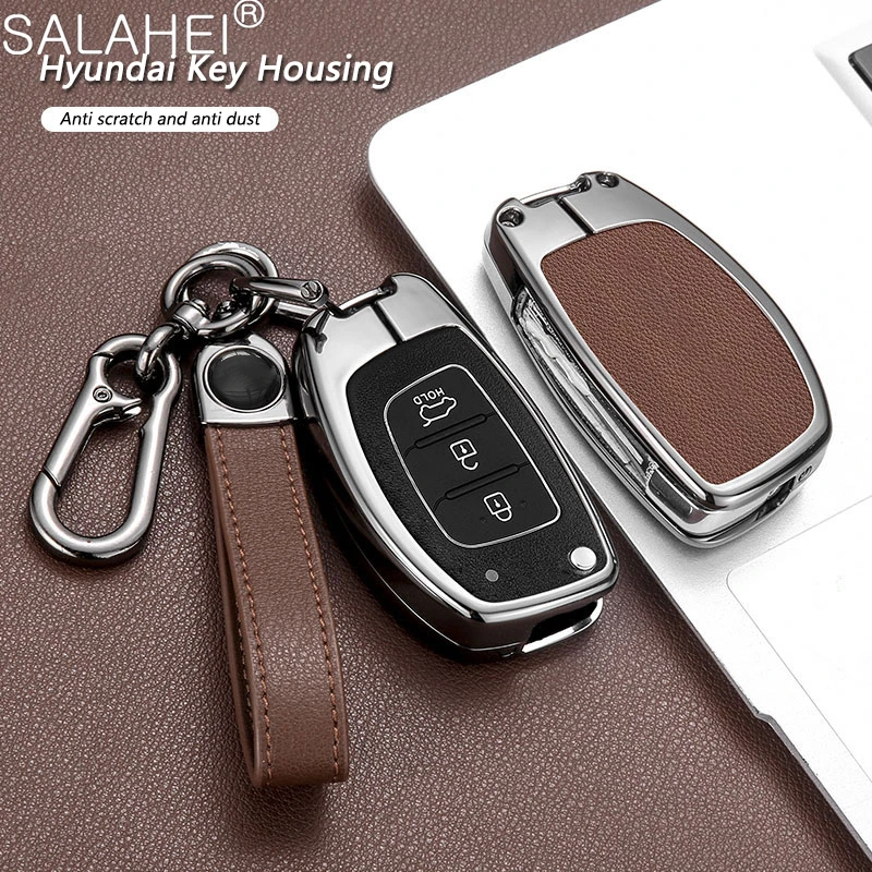 

Car Key Case Cover Shell Fob For Hyundai Solaris Creta IX25 Kona Tucson Sonata FE I40 Elantra IX35 I20 IX45 HB20 Accent Keychian