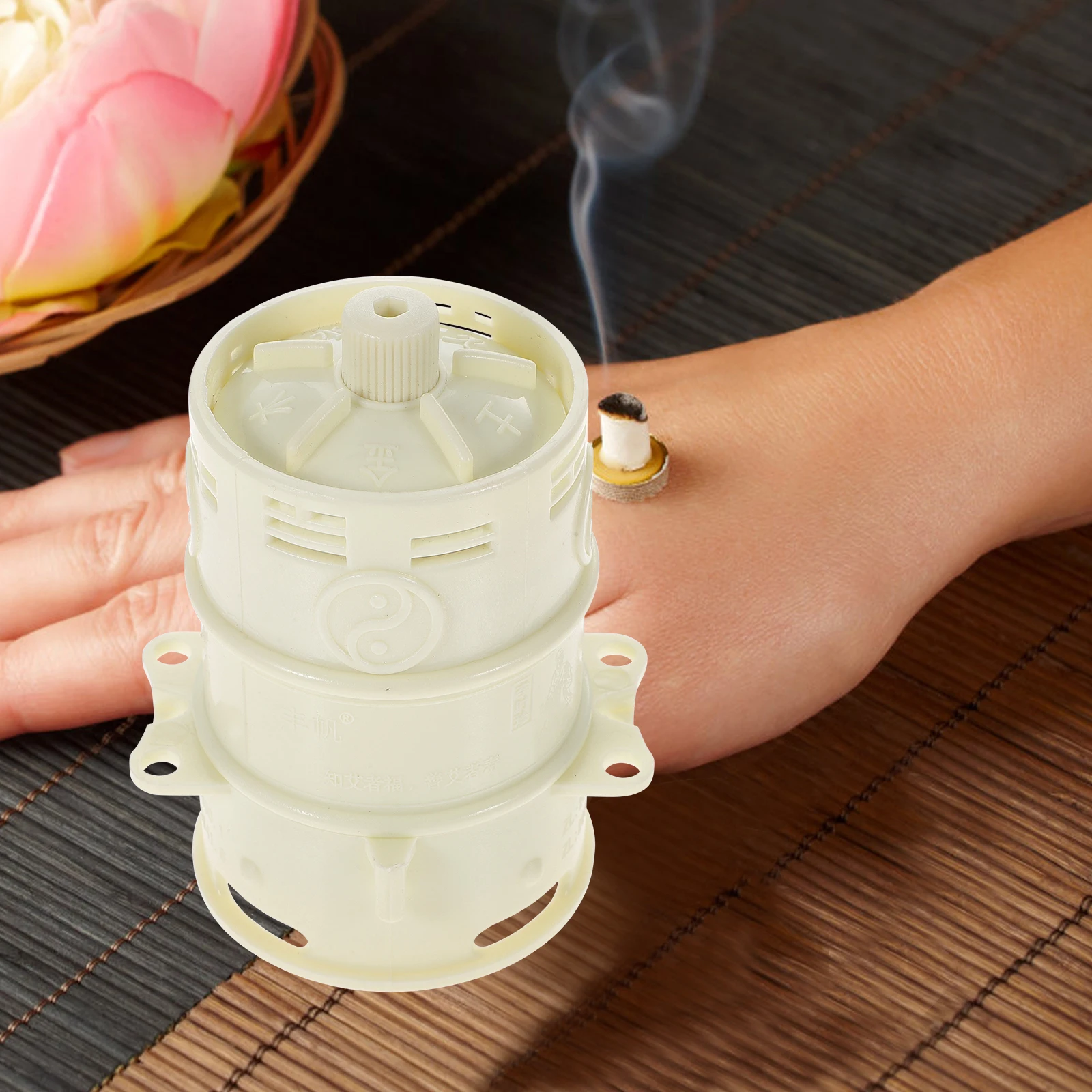 

Moxibustion Jar Combination Massage Pot Steel Metal Heat Resistant Portable Moxa Burner Box Household Double Layer Insulation
