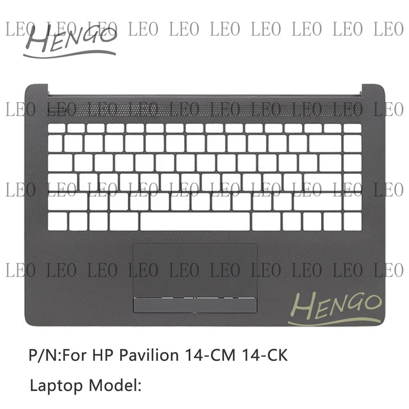 SS New L47564-001 For HP 14-CM 14-CK Palmrest Upper Case + Bottom Cover Shell Gray