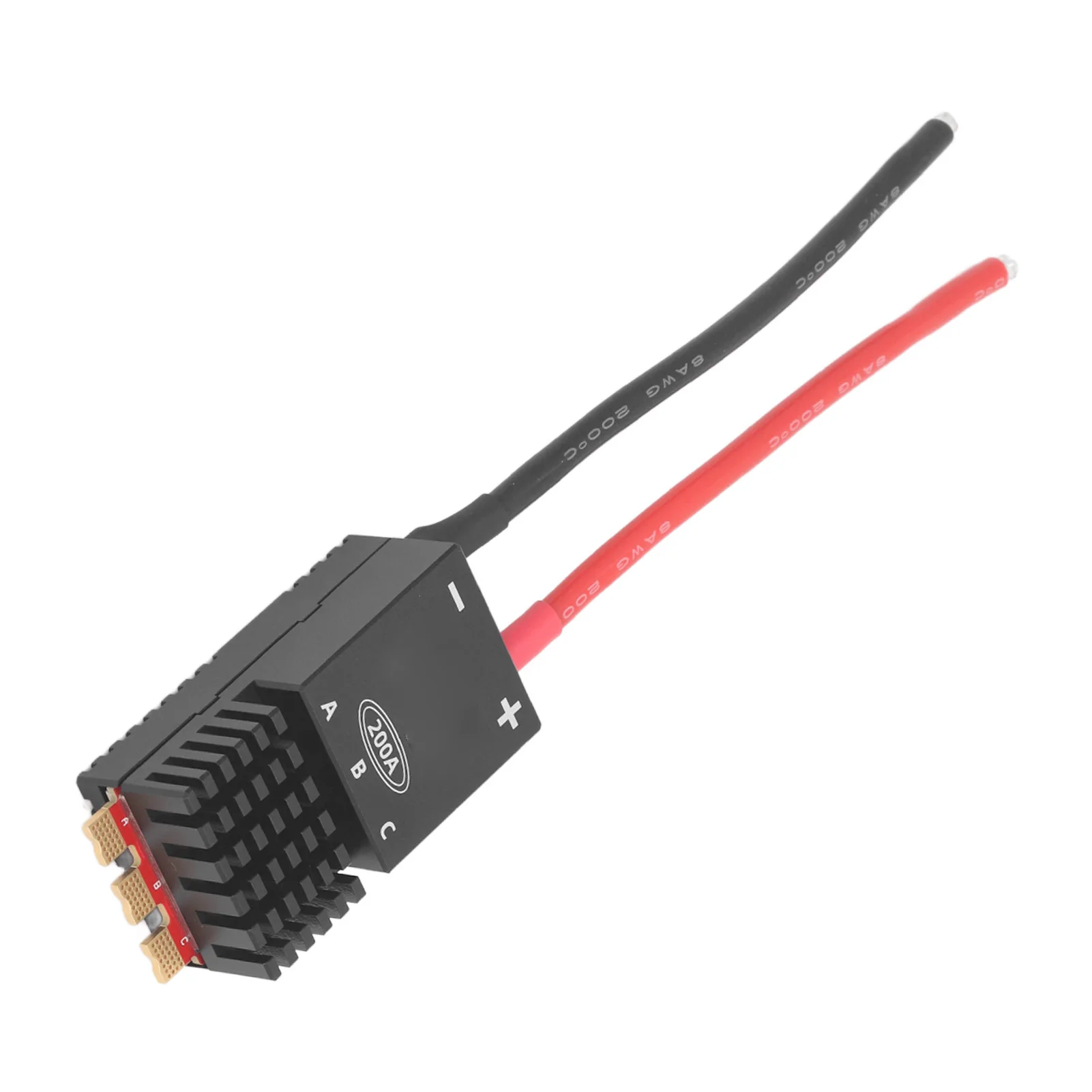 فرش ESC 200A 5 ‐ 12S بطارية تعمل بالطاقة RC محرك السيارة الكهربائية سرعة تحكم 128 كيلو هرتز PWM DC18V ‐ 50.4 فولت فرش ESC