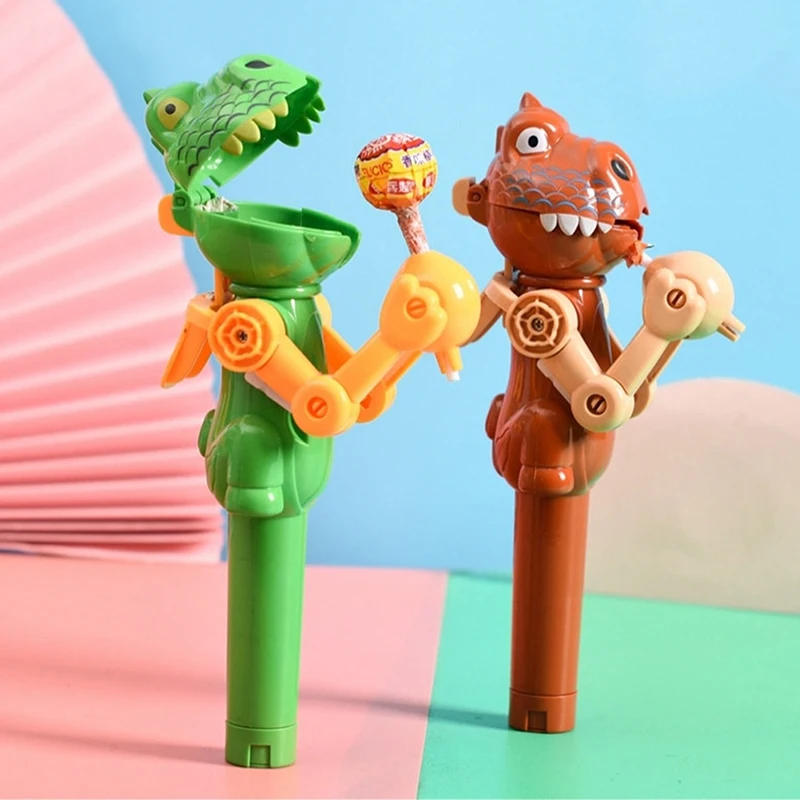 

Creative Lollipop Robot Holder Novelty Dinosaur Shape Kids Toy Gift For Children Lollipop Candy Storage