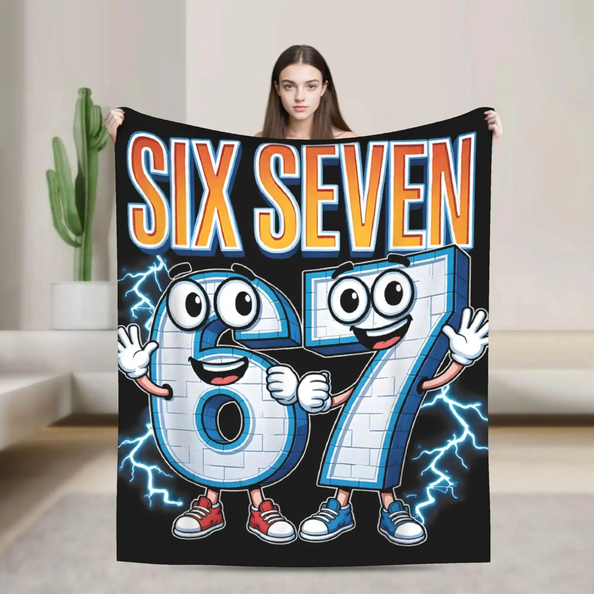 

Забавный итальянский мем-плед Brainrot: мягкий фланелевый плед для мальчиков и девочек, осеннее покрывало для использования на улице и в помещении