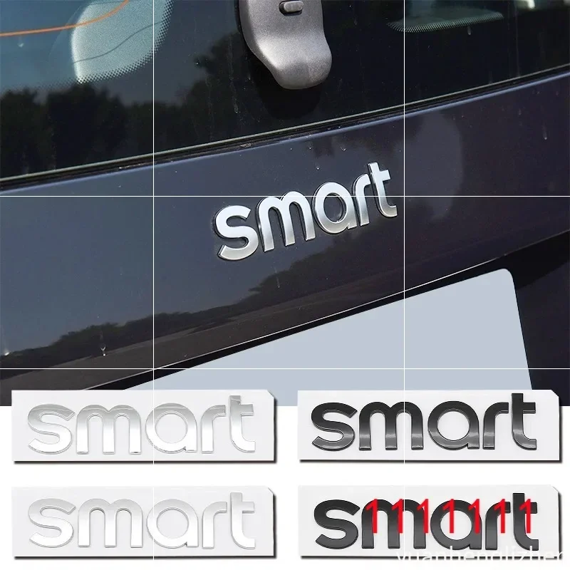 Car rear trunk Decoration Sticker hood cover Emblem For Smart EQ Fortwo Forfour 453 451 452 450 454 Roadster Forjeremy Accessor