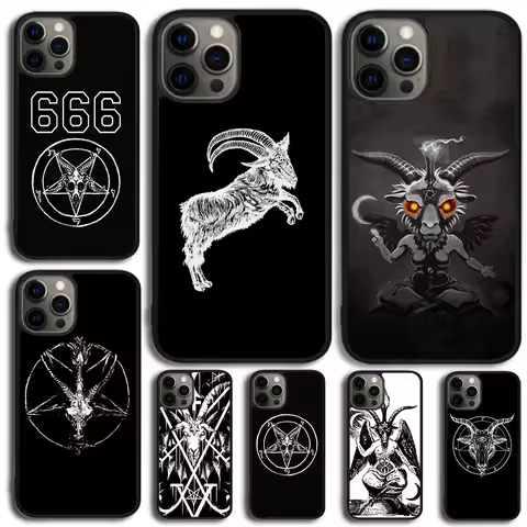 Satanic Pentagram Baphomet Phone Case For Samsung Galaxy S10 S22 S23 S24 Note 10 20 Lite S20 Plus S21 Ultra Back Cover