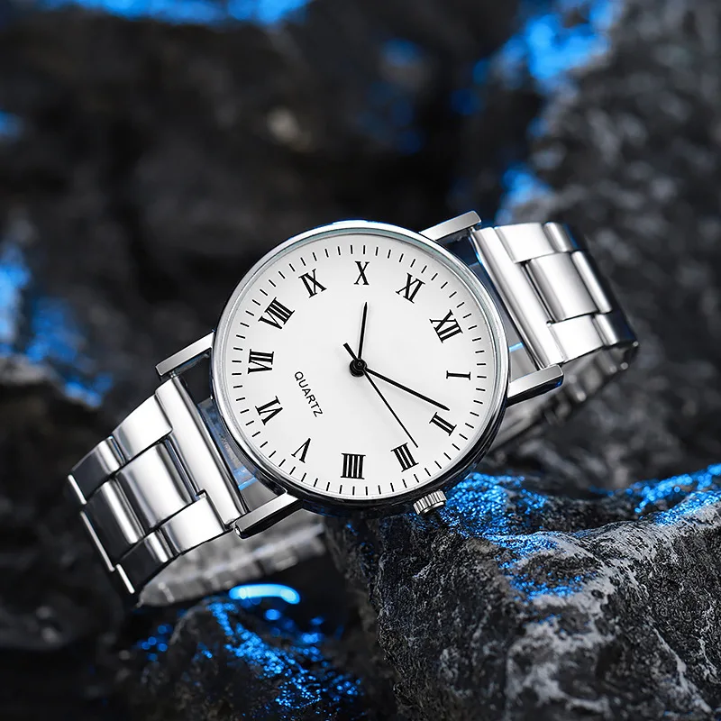Steel Band Men's Quartz Watch Perfect Gift For Students Male Fashion Enthusiasts Daily Wear Luxury Male Business Wristwatch