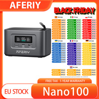AFERIY Nano100 Portable Power Station, 100W 99.2Wh, Carry-on Airplane, 1.5h Full Charge, 3000+ Cycles LiFePO₄, Telescopic Type-