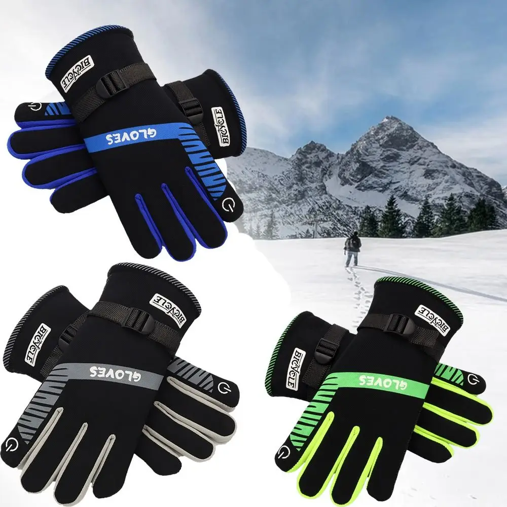 

Gift Warm Winter Gloves Touchscreen Anti-Slip Sports Mittens Windproof Thermal Outdoor Riding Mittens Riding Equipment