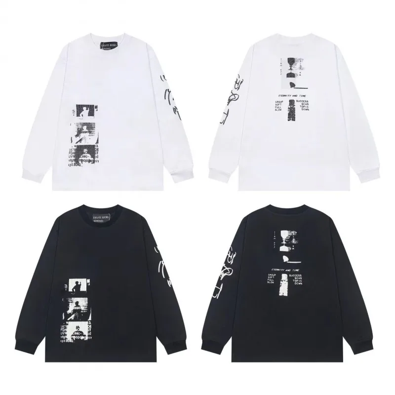 

Black white Enfants Riches Deprimes T Shirts Men Women Top Quality Casual Long Sleeved ERD T-Shirt Tee Tops Graphic t shirts