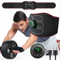 EMS Pas Body Slim Massger Bezprzewodowy Stymulator Mięśni Abs Trener Brzuszny Siłownia Fitness Equiment