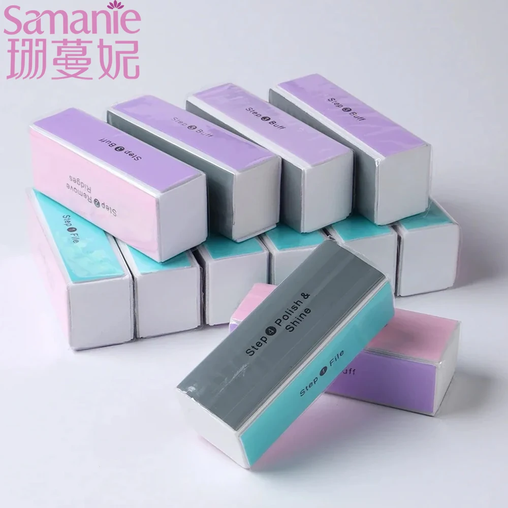 5Pcs Nail Buffer Block 4 Way Colorful Buffing Block Shine Polisher Nail Buffing File Manicure Sanding DIY Nail Art Tools
