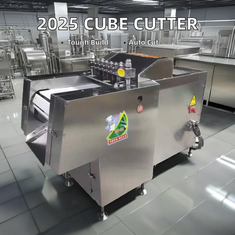 Most Popular Automatic Chicken Cutting Machine Stainless Steel Cube Dicing Equipment For Bakery And Flour Mill Use