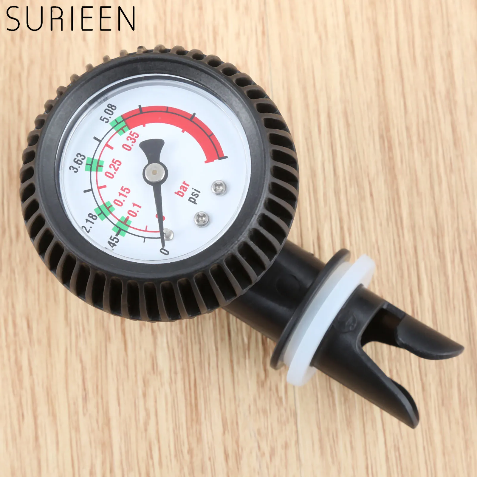 PVC Pressure Gauge Air Thermometer For Inflatable Rowing Boats Kayak Test Air Valve Connector SUP Stand Up Paddle Board Surfing