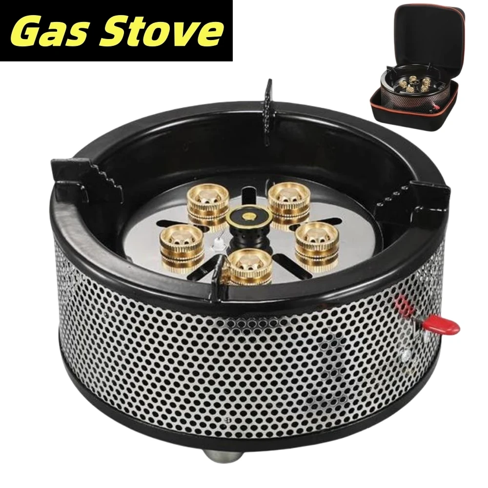 Portable Outdoor Picnic Stove Camping Windproof Gas Stove Small and Lightweight Camping Equipment with Bag Card Type Stove