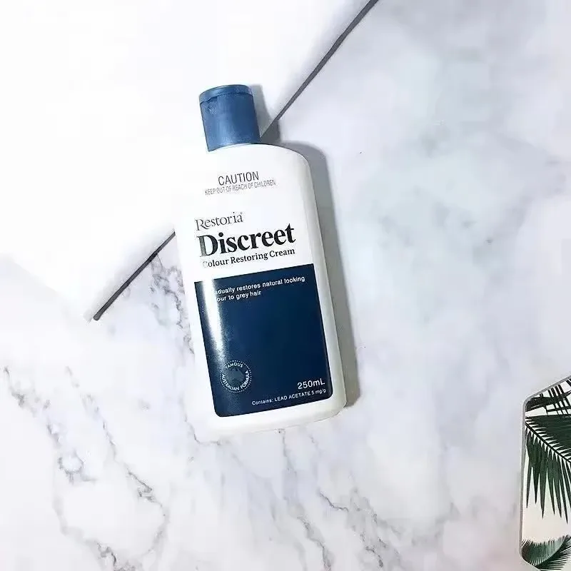 샴푸 1 Pcs Original Restoria Discreet Colour Restoring Cream Lotion Hair Care 250ml Reduce Grey Hair for Men and Women