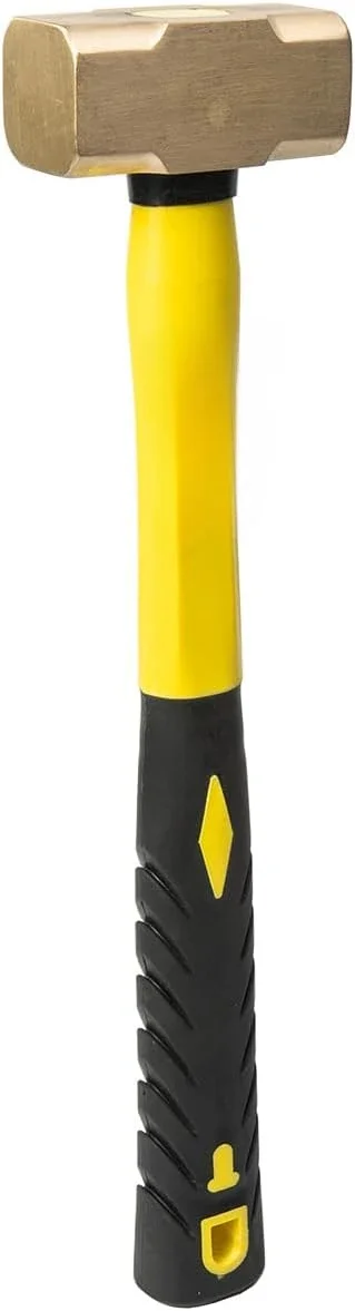 أداة مطرقة زلاجة 2 رطل من الألياف الزجاجية ذات الرأس النحاسي مع مقبض مريح 2 رطل 18 لكل علبة #3