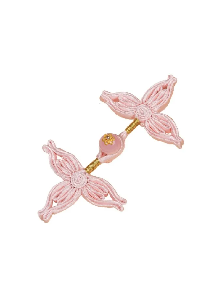 Qipao – nœud Cheongsam chinois avec fleur de perle, cordon tressé fait à la main, costume Hanfu Tang, bouton, accessoires de décoration, 5 pièces