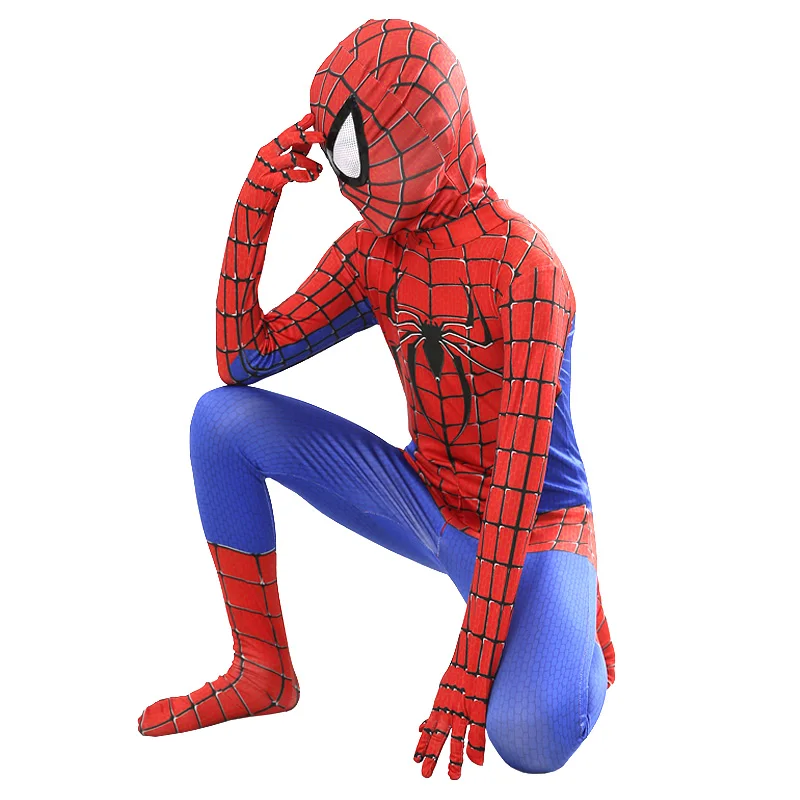 Costumes Spider-Man Comic Marvel pour enfants, combinaison cosplay d'Halloween, costume de batterie classique, tenues de jeu pour garçons