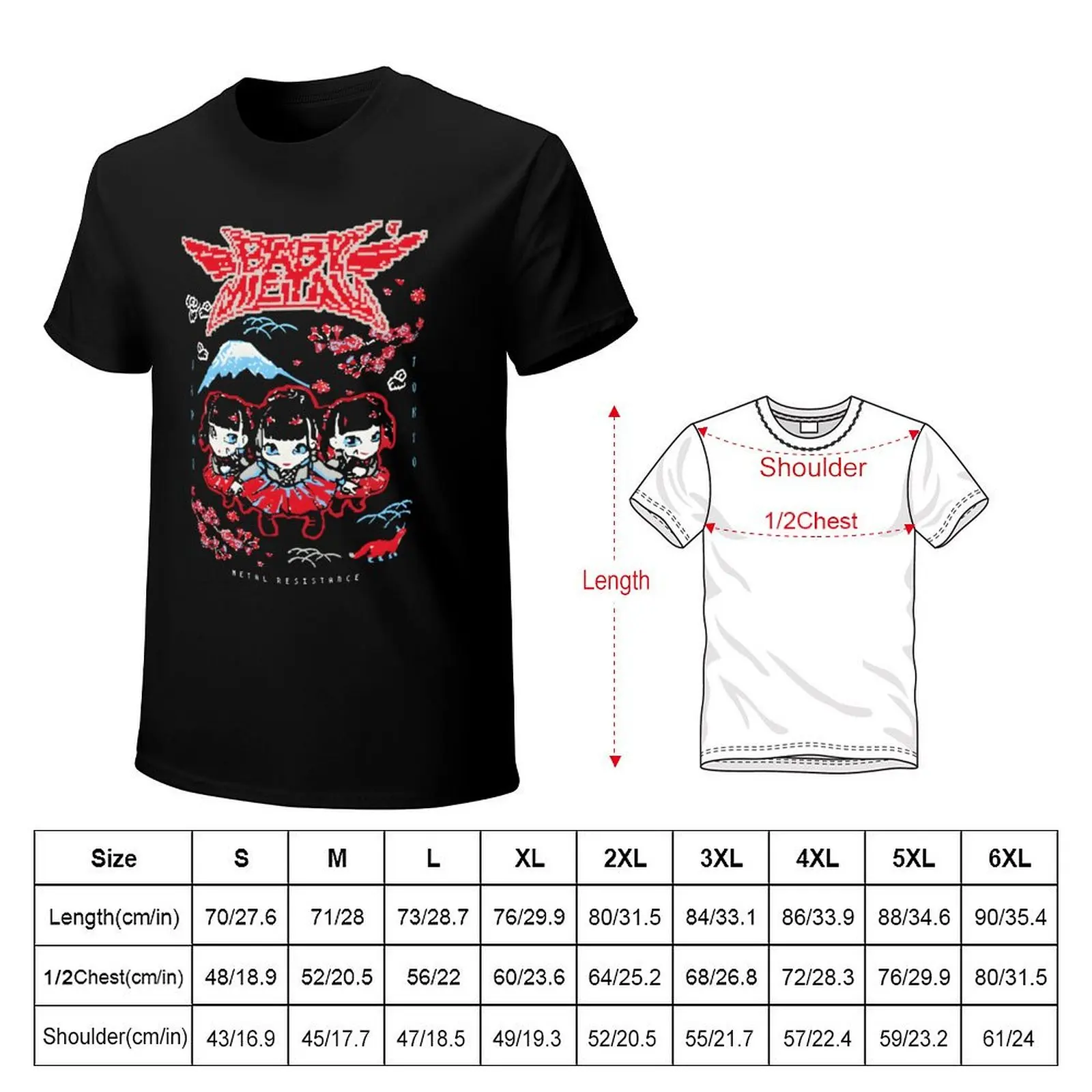 326 Baby Metal Tokyo T-Shirt animal prinfor boys anime mens clothing