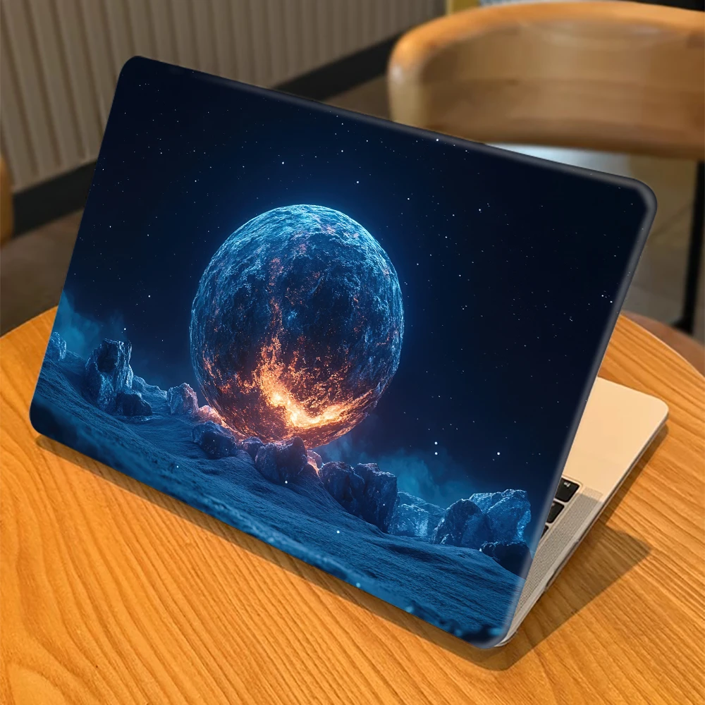 

Чехол для ноутбука EGYAL для MacBook Air 13 M4 2025, чехол M3 A3113 2024 Air 13,6 Hard Shell для Pro M2 13,3 14 16 Planet Print Case