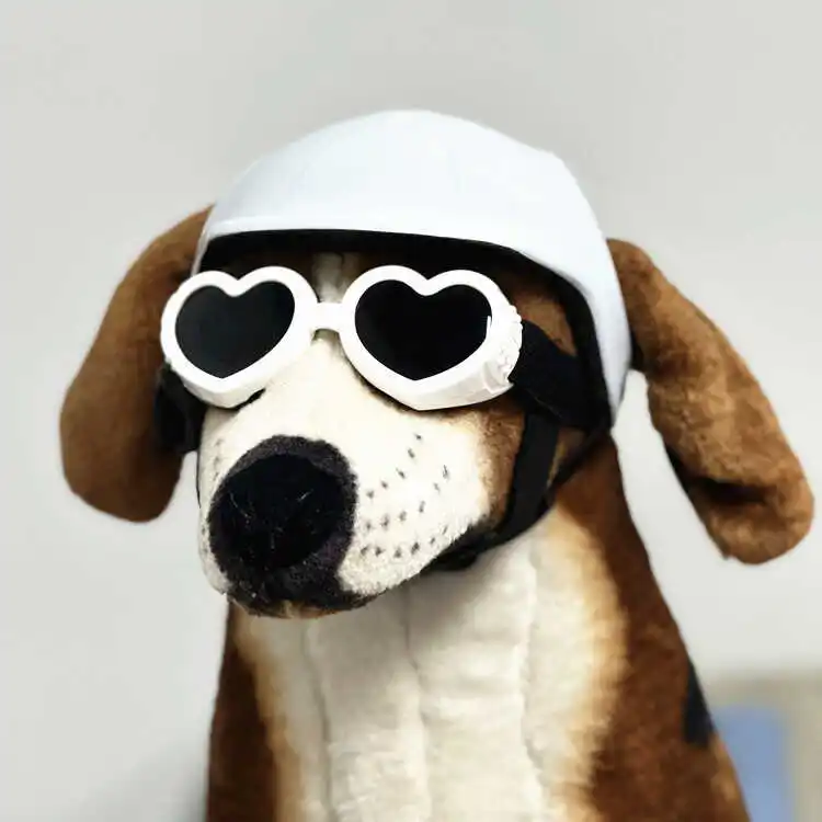 Pet helmet Riding hat Corgi teddy biker cap Motorcycle cap small and medium sized dog joyride