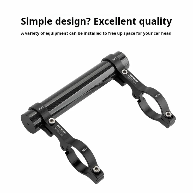 GUB 130mm Aluminum Alloy Bicycle Handlebar Extender Tube Mountain Bike Road Bike Front Light Bracket Lamp Flashlight Accessories view 2