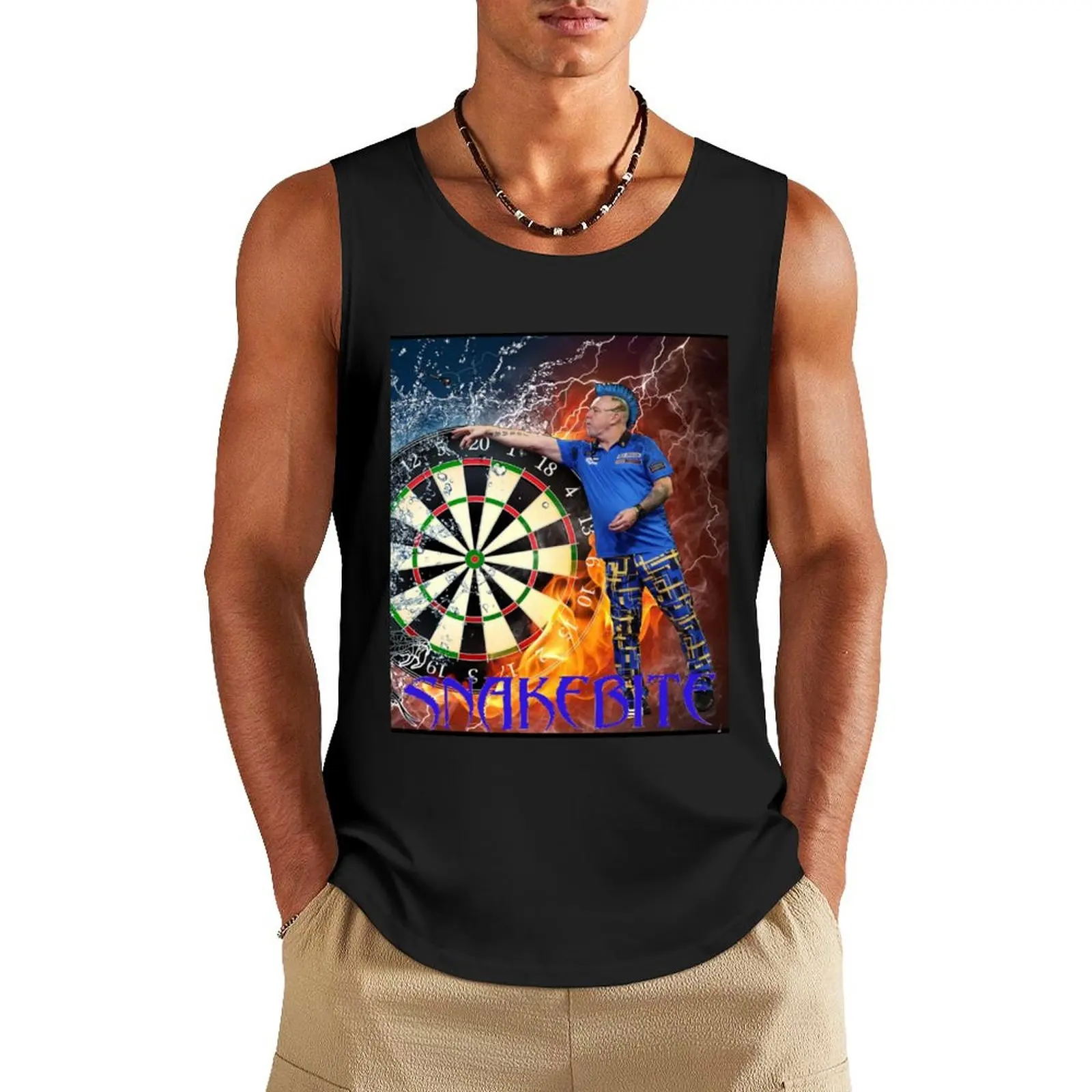 Peter Wright Snakebite Graphic Tank Top bodybuilding men men gym gym t-shirts